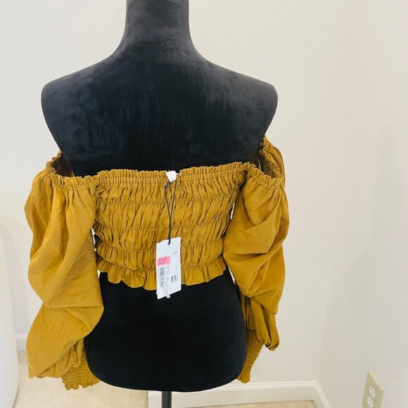 New! Cute and sassy crop top and off-shoulder top. Never worn. Tags on - Picture 3 of 7